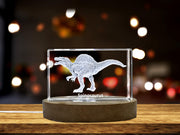 Spinosaurus Dinosaur 3D Engraved Crystal 3D Engraved Crystal Keepsake/Gift/Decor/Collectible/Souvenir