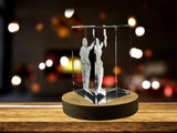 Zeus 3D Engraved Crystal Keepsake - Greek God Inspired Home Decor & Gift A&B Crystal Collection