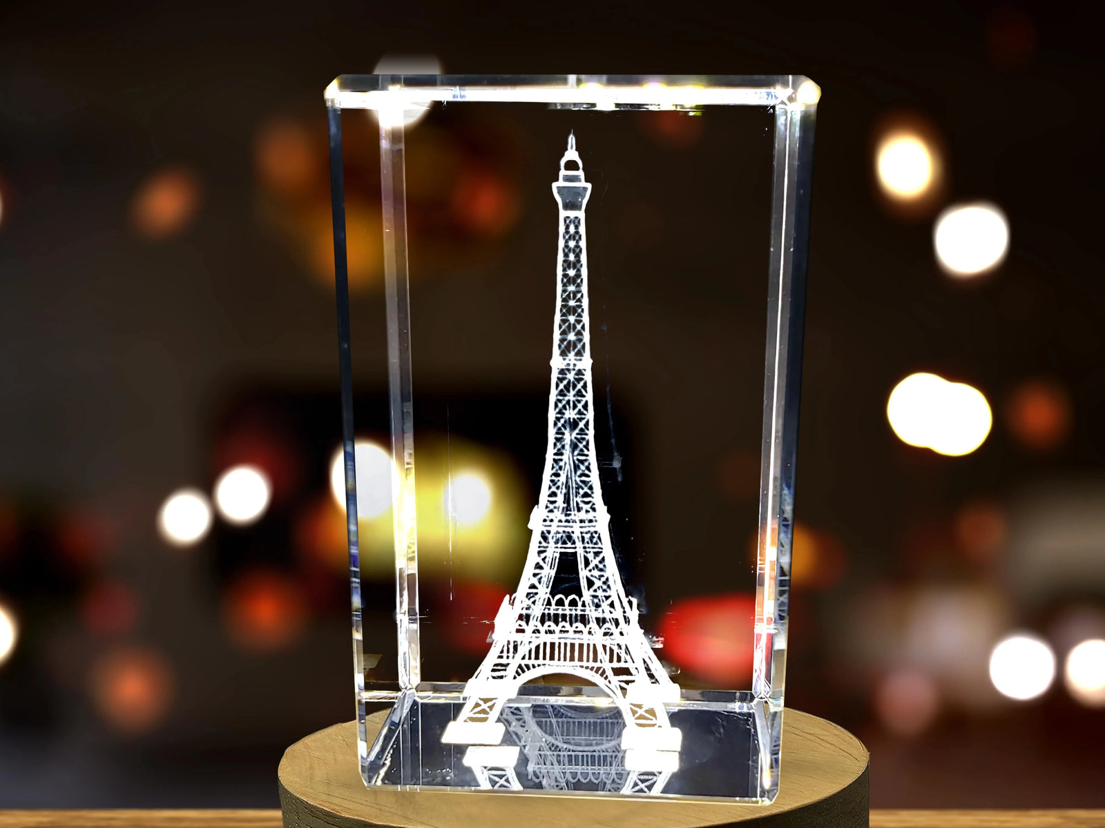 A Timeless Valentine's Gift: Enchanting Eiffel Tower Crystal Figurine from AB Crystal Collection Store