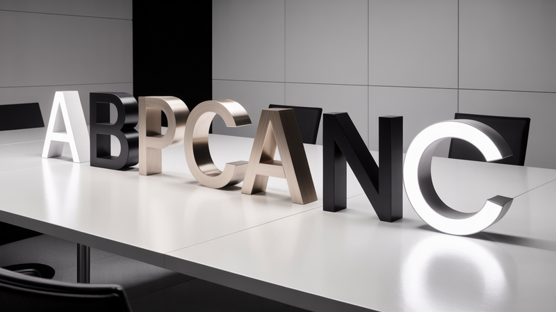 Initial Awards: Custom Letter Crystals for Personalized Employee Appreciation