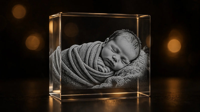 The New Baby Crystal: Preserving Their First Days Beyond Photos