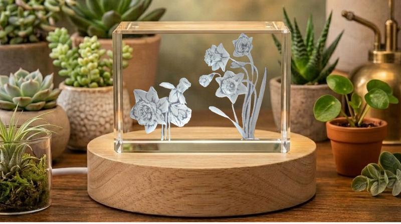 Plants 3d engraved gifts