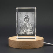 3D Engraved Crystal Art of St. Anastasia