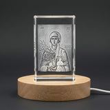 3D Engraved Crystal Art of St. Anastasia