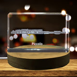 Piccolo 3D Engraved Crystal 3D Engraved Crystal Keepsake/Gift/Decor/Collectible/Souvenir A&B Crystal Collection
