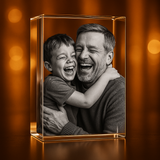 Personalized 3D Crystal Photo Gifts - Made in Canada - Custom Award From A&B Crystal Collection