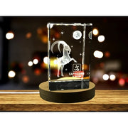 Capricorn Zodiac Sign 3D Engraved Crystal Keepsake Gift