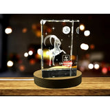 Capricorn Zodiac Sign 3D Engraved Crystal Keepsake Gift A&B Crystal Collection