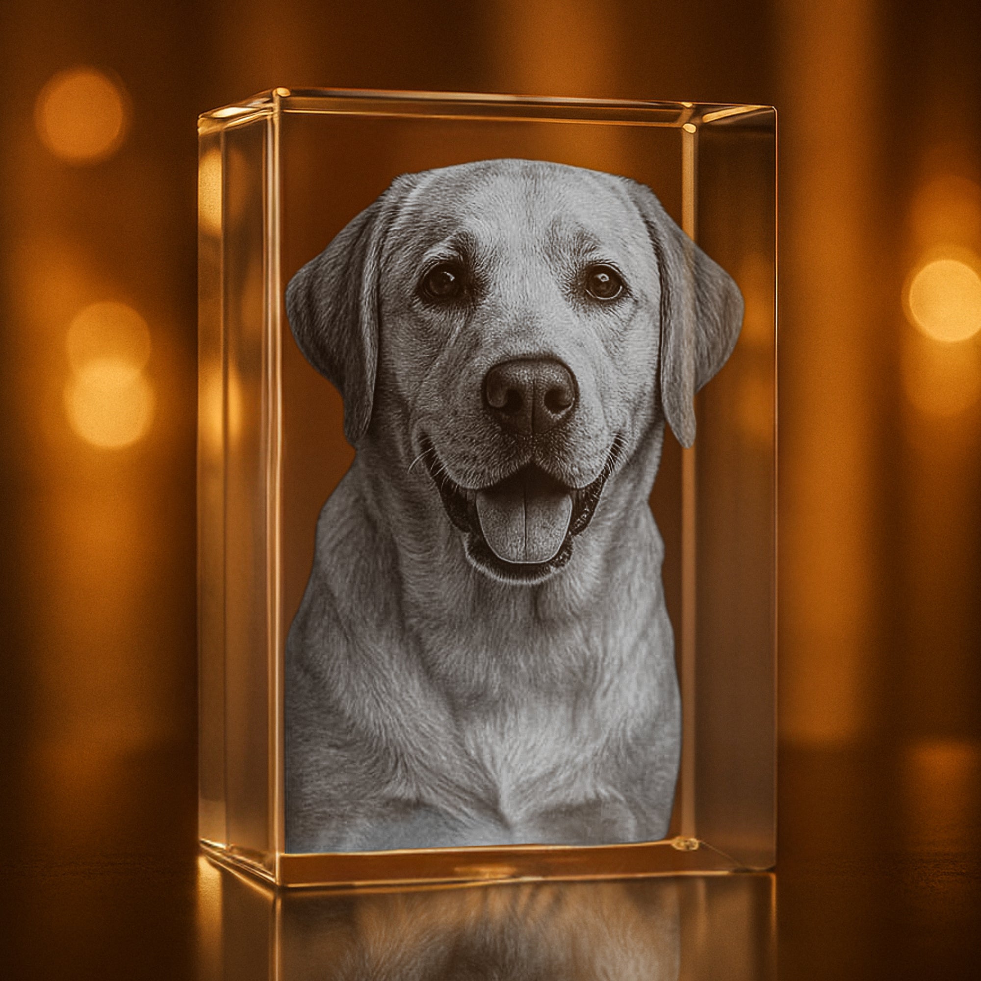 Pet Personalized 3D Crystal - Customizable Sizes & Shapes