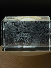 3D Crystal Sculpture of Italian Park Monsters Crystal Statue
