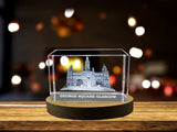 Exquisite 3D Engraved Crystal Replicating George Square in Glasgow, Scotland