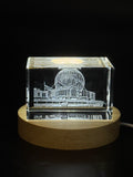 3D Engraved Crystal Sculpture Citadel of Salah El-Din   Iconic Egyptian Landmark