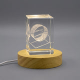 Hamster Wheel 3D Engraved Crystal — Made in Canada