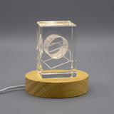 3D Engraved Crystal Hamster Wheel – Quirky Pet Lover Gift