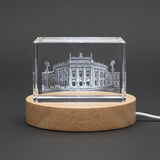 Burg Theatre 3D Engraved Crystal Gift