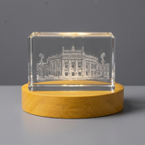 Burg Theatre 3D Engraved Crystal Gift
