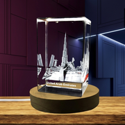 Burj Klahifa 3D Engraved Crystal 