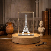 Eiffel Tower 3D Engraved Crystal 