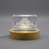 Sanchi 3D Engraved Crystal Gift - India's Buddhist Monuments