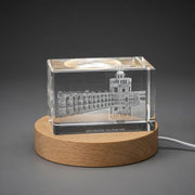 Cadeau en cristal gravé en 3D Hiran Minar — Fabriqué au Canada