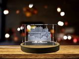 Renaissance Grandeur - Chateau de Chambord Immortalized in 3D Engraved Crystal A&B Crystal Collection