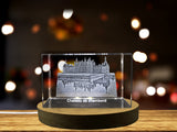 Renaissance Grandeur - Chateau de Chambord Immortalized in 3D Engraved Crystal A&B Crystal Collection