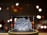 Renaissance Grandeur - Chateau de Chambord Immortalized in 3D Engraved Crystal A&B Crystal Collection