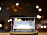 Regal Splendor - Palace of Versailles Immortalized in 3D Engraved Crystal A&B Crystal Collection