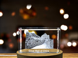 Timeless Wonder - Great Wall of China Immortalized in 3D Engraved Crystal A&B Crystal Collection