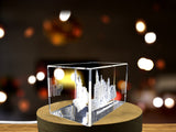 Fairytale Splendor - Neuschwanstein Castle Immortalized in 3D Engraved Crystal A&B Crystal Collection