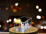 Exquisite 3D Engraved Crystal Replica of the Iconic Museum of the Future in Dubai A&B Crystal Collection