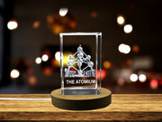 Futuristic Icon - The Atomium Immortalized in 3D Engraved Crystal