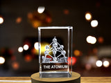 Futuristic Icon - The Atomium Immortalized in 3D Engraved Crystal A&B Crystal Collection