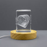 Cat Tunnel Gift 3D Engraved Crystal — Made in Canada