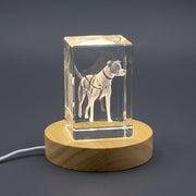 Dog Harness Gift 3D Engraved Crystal — Made in Canada