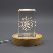 Spider Web 3D Engraved Crystal Gift