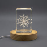 Spider Web 3D Engraved Crystal Gift — Made in Canada