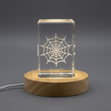 Spider Web 3D Engraved Crystal Gift
