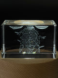 Bee Hive 3D Engraved Crystal Gift - Captivating Nature's Hardworking Pollinators