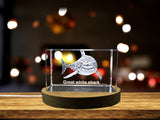 Majestic 3D Engraved Crystal | Great White Shark A&B Crystal Collection