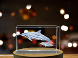 Exquisite Spinner Dolphin Sculpted in Shimmering Crystal Collectible Statue A&B Crystal Collection