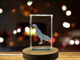 Kulang Chicken Recognition Crystal Trophy Award - Unique Engraved Figurine from the Philippines - Custom Award From A&B Crystal Collection