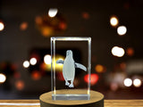Royal Penguin Enchanting 3D Engraved Crystal Decor Gift A&B Crystal Collection