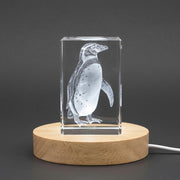 Humboldt Penguin 3D Engraved Crystal Gift