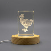 3D Engraved Dodo 3D Engraved Crystal Figurine — Made in Canada