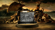 The Raft of the Medusa 3D Engraved Crystal