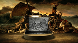 Raft Of The Medusa 3D Engraved Crystal Trophy Award With LED Base - Exquisite Gift - Custom Award From A&B Crystal Collection
