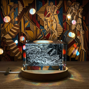 Nude Descending a Staircase 3D Engraved Crystal