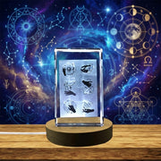 Mystical Hands 3D Engraved Crystal 