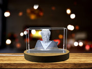 Maya Angelou 3D Engraved Crystal - Celebrate the Legacy of a Literary Icon and Civil Rights Activist